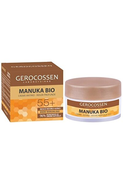 GEROCOSSEN Crema Riduri Profunde 55+ Manuka Bio cu miere manuka bio, retinol si Lakesis, 50 ml