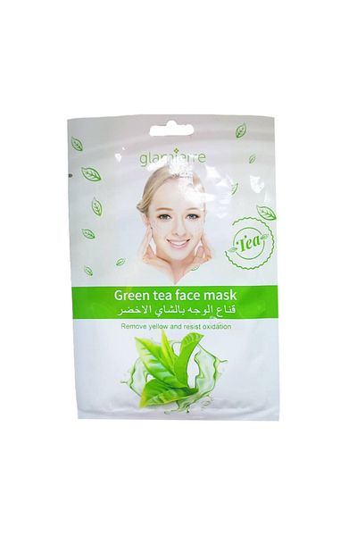 GLAMİERRE 3 pieces of Glamour Green Tea Face Mask