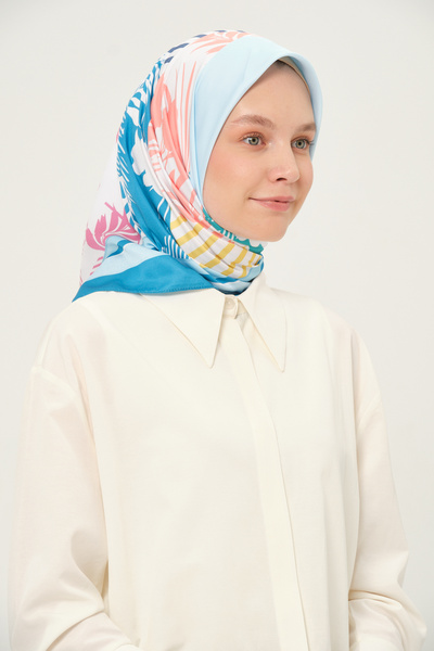 Madame Polo Eșarfă digitală Twil Multicolor Anti-alunecare Țesătură anti-încrețire