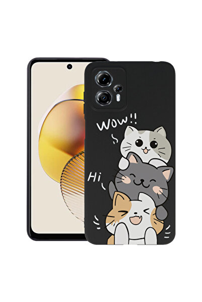 bestcase ® Slim Silicon Case For Motorola Moto G53, Cat Wow, 1399692 B 1855