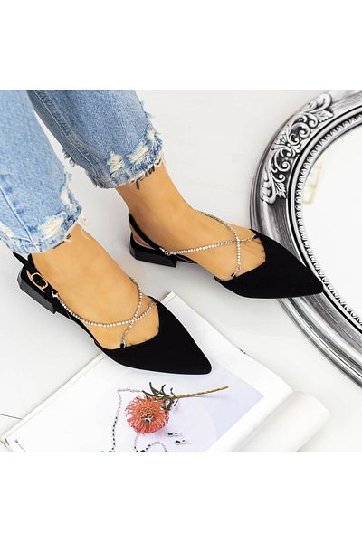 mei Women's Ballerinas 2LE13 Black