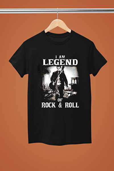 MAGORS تيشيرت روك من القطن بأكمام قصيرة ومطبوع من ELVIS PRESLEY