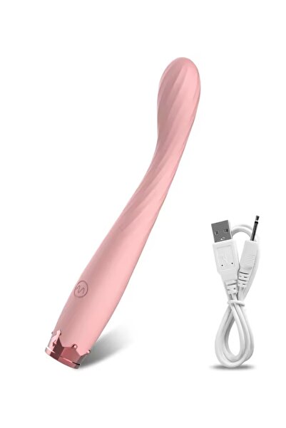 Pembe, Silikon, Şarjlı, Titreşimli G-spot ve Göğüs Uyarıcılı, Vibratör