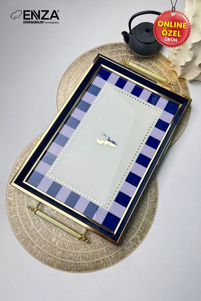 Enza Modern Tea Coffee Breakfast and Presentation Tray 48X29 cm