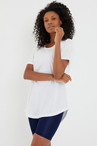 COOL TARZ White 2 Pack Regular/Normal Cut Dirty Collar Short Sleeve Non-Showing Women's T-Shirt