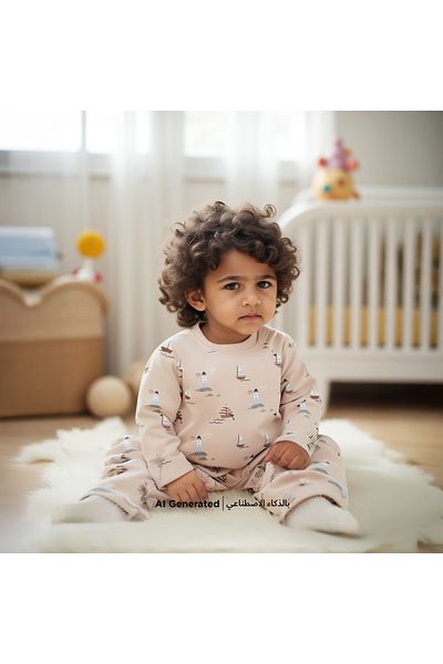 Juniors طقم تي شيرت وبيجامة مطبوع