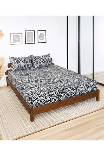 ENESSA Patterned Fitted Sheet Single and King Size