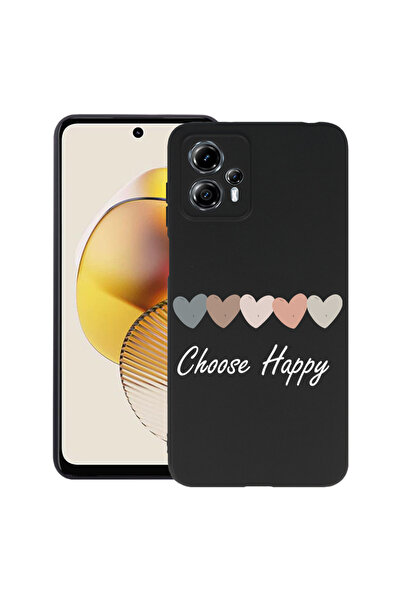 bestcase ® Slim Silicon Case For Motorola Moto G53, Choose Happy, 1399692 B 1854
