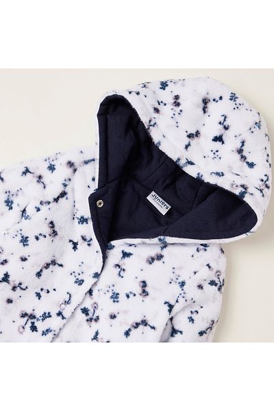 Juniors All-Over Printed Closed Feet Sleepsuit with Long Sleeves and Hood