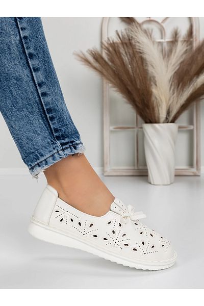 mei Women's Ballerinas 5XJ22 White
