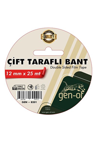 Gen-Of Çift Taraflı Bant 12x25 m (GEN-8201)