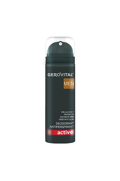 GEROVITAL Men Active Antiperspirant Deodorant, 150ml
