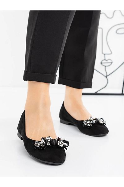 mei Women's Ballerinas 3AGZ133 Black