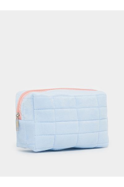 Styli Quilted Travel Wash Bag with Zip Closure