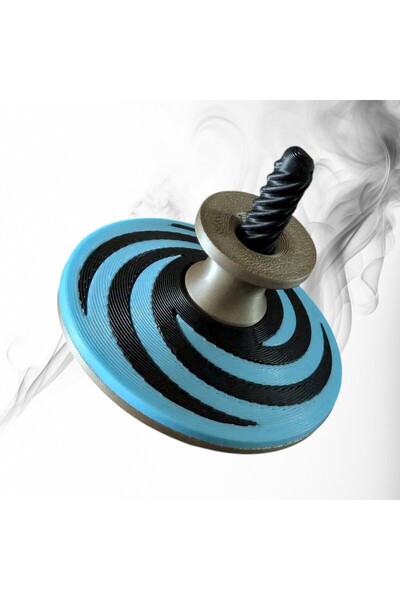 Tasarım 3D Baskı Desenli Dönen Topaç – Spiral, Nokta ve Örgü Model – El ile Ç...