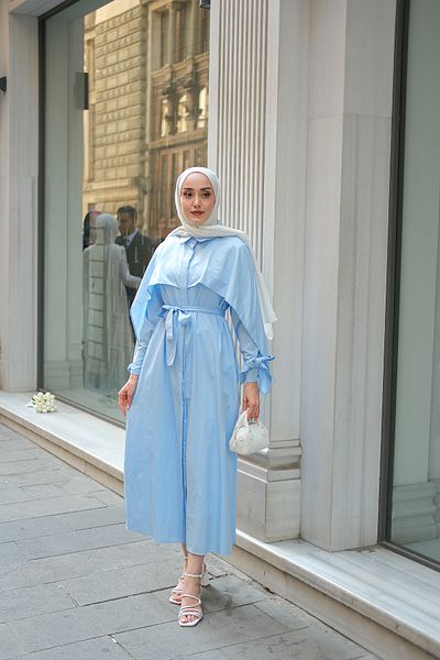 LOCCO Rochie Rhanna de damă Baby Blue