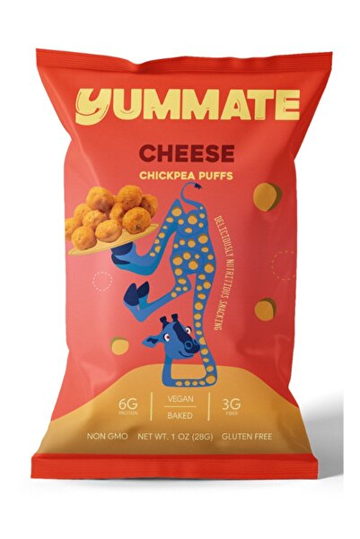 Yummate Vegan Glutensiz Cheddar Peynir Aromalı Fırınlanmış Nohut Cipsi 28 Gr