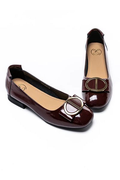 FORMAZIONE Women's Ballerinas TP377 Burgundy