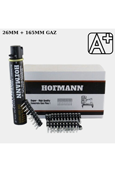 HOFFMAN GAZLI BETON ÇİVİSİ 26MM + GAZ 165MM 1000 ADET