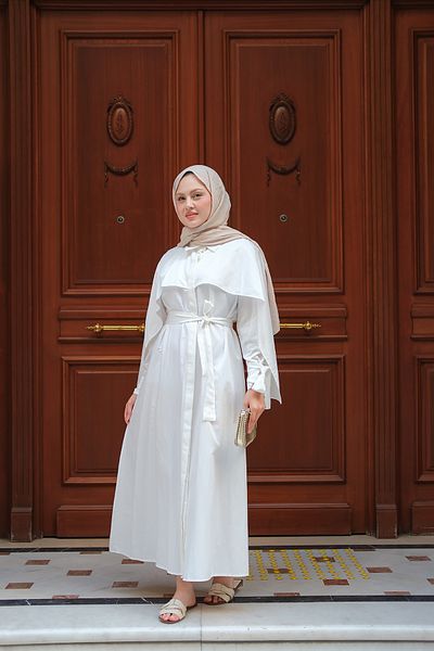 LOCCO Women's Rhanna Dress White