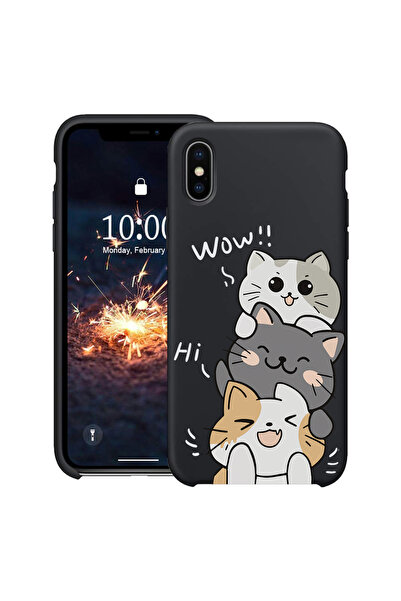 bestcase ® Carcasă subțire din silicon pentru Apple iPhone XS / iPhone X, Cat...