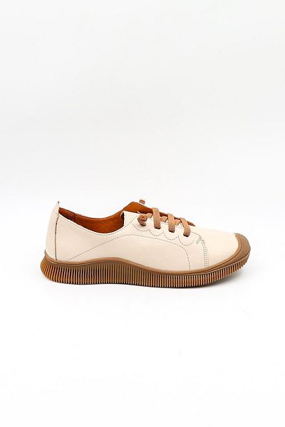 Venüs Women's Genuine Leather Casual Shoes Vn13504Y Beige