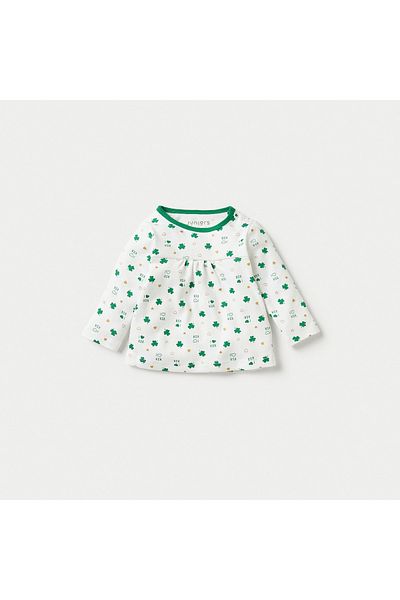 Juniors All-Over KSA National Day Print Top and Pyjama Set