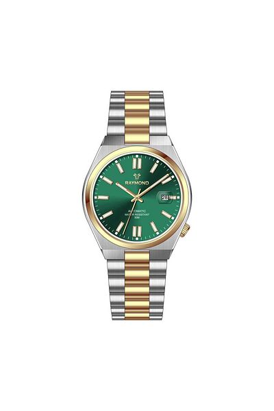 Raymond Rym-0104 Automatic Men's Watch - Miyota Machine - Steel Case and Cord - 2 Years Warranty
