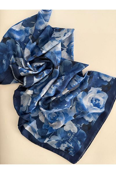 İpekhan Vera Pattern Thin Cotton Shawl