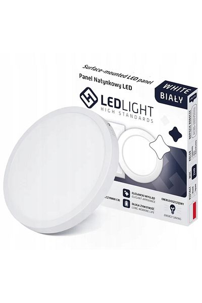 3 PANEL plafon LED NATYNKOWY 18W NIEMRUGA CCD OKRĄGŁY NATYNKOWA LAMPA LED