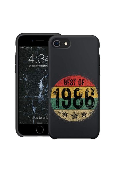 bestcase ® Husă subțire din silicon pentru Apple iPhone SE 3 / SE 2 / 7 / 8, 1986, 1396527 B 1919