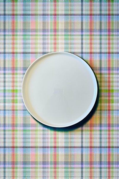 ALBETTO Porselen Servis Tabak Pasta Tabağı 25,5cm Beyaz 1 Adet