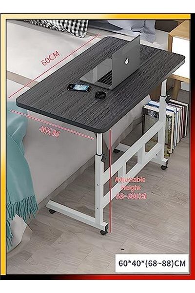 Türkiye Upgraded Metal Base Adjustable Multipurpose Movable Desktop Computer Mobile Laptop Desk H
