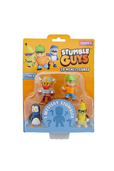 NW NessiWorld Nessiworld TUY22000 Stumble Guys مجموعة من 5 شخصيات صغيرة