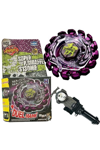 RAPIDITY Bb86 Beyblade Metal Fusion Purple Poison Giraffe Giraffe +158-29 with Gun