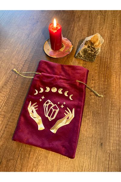 Paganca Luck and Money Tarot Pouch Red