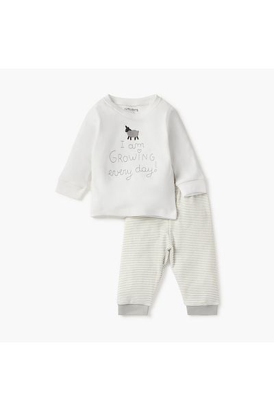 Juniors Animal Print T-shirt and Pyjama Set