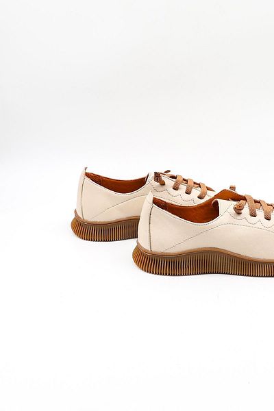 Venüs Women's Genuine Leather Casual Shoes Vn13504Y Beige