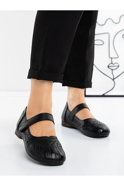 mei Women's Ballerinas 5WL32 Black
