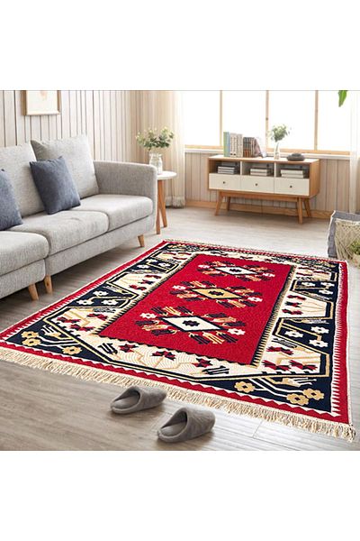 OEM Covor Țesut Tradițional, 2 fețe, 120x180 cm, CTT107