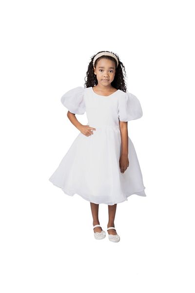 ddaniela Tulip Party Dress-White