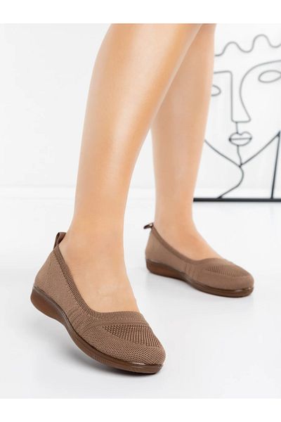 mei Women's Ballerinas 5YA10 Brown