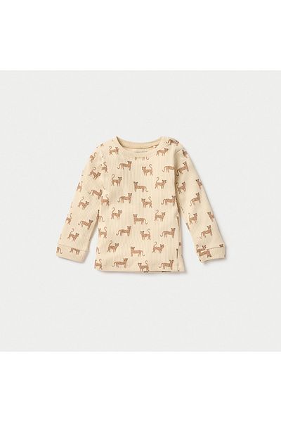 Juniors All-Over Leopard Print T-shirt and Pyjama Set