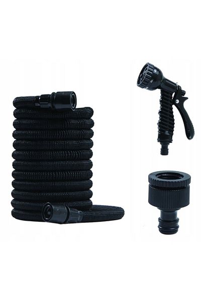 Azaris WĄŻ OGRODOWY ELASTYCZNY ROZCIĄGLIWY PREMIUM solidny 60M PISTOLET + UCHWYT
