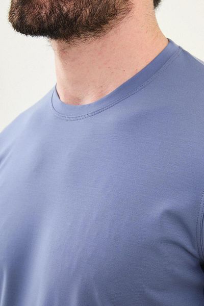 Mcr Ανδρικό μπλουζάκι Basic με λεπτή εφαρμογή Crew Neck 36863