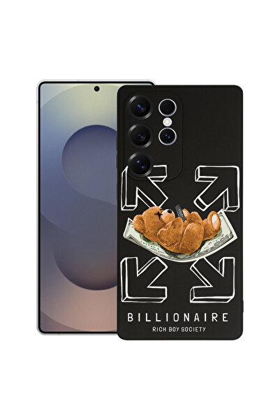 bestcase Husă premium din silicon pentru Samsung Galaxy S24 Ultra, Ursuleț Bi...