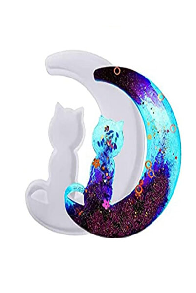 GLANCE Epoksi Silikon Kalıp - kedi 12.9x10.3cm