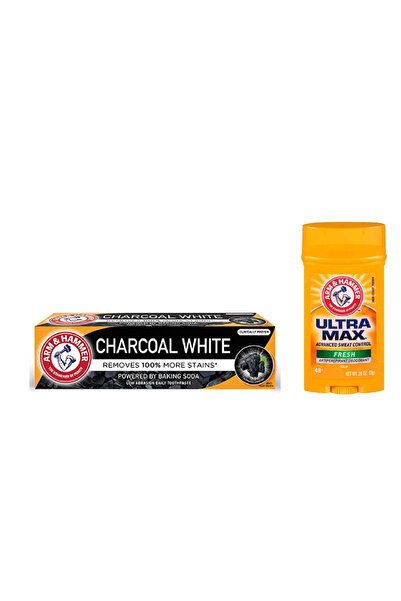 Arm&Hammer White Kömür Beyazlatıcı Diş Macunu 75Ml + Men Stick Deo Fresh 79 Gr