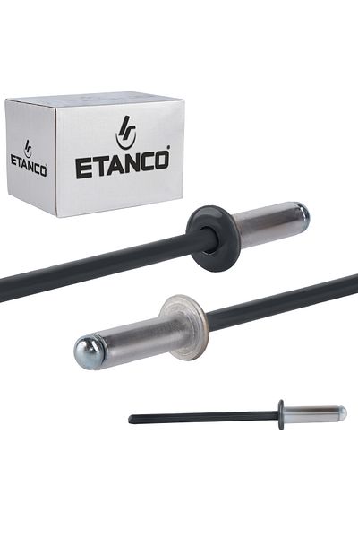 Etanco Nity otwarte aluminiowe 4x12mm RAL 7016