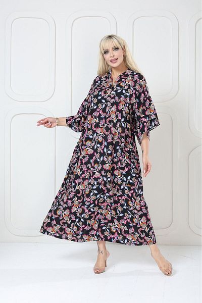 mervemoda Women's large size woven dress